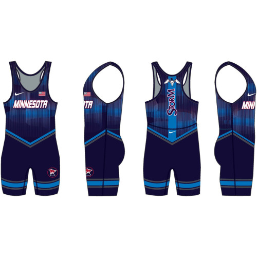 MN/USA Wrestling Team Blue Nike Singlet 2025